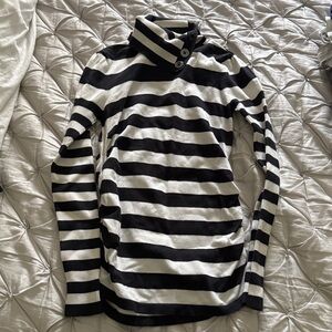 Karen Millen Monochrome Striped Knit Top